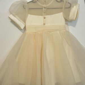 Elegant Cream Tulle Dress